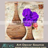 Printed Flower Art On Canvas thumbnail-1