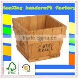 Wooden Newest Design Flower Pot Round Shallow Garden Planter Wholesale thumbnail-2