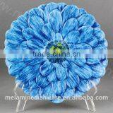 Melamine Round Blue Peony Plate thumbnail-1