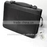 Cheap Formal Mens Briefcase Leather Portfolio Bag thumbnail-1