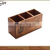 Antique Wooden Pen Holder & Storage Box thumbnail-1