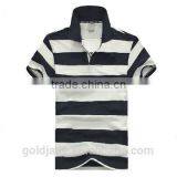 Horizontal Striped Polo Shirt Designer Stripe Polo T-shirts Men Striped Polo Shirt thumbnail-1