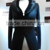 2014 Ladies Knitted Sweater,cardigan With Collar thumbnail-1