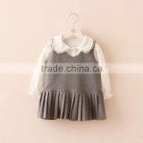 Wholesale Baby Girl Boutique Clothing Sets White Shirts and Dress 2 Piece thumbnail-3