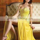Yellow Evening Prom Dress thumbnail-1