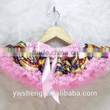 Baby Boutique Brand Name Clothing Christmas Costume Satin Chevron Pettiskirt Dance Wear Skirts for Young Girls thumbnail-1