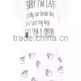 Women Summer Sleepwear Wholesale Custom Design Short Pajamas Baggy Soft Pyjama Set With Private Brand thumbnail-3