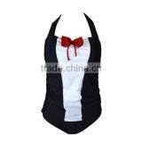 Japan Style One Piece Swimsuit With Lovely Bow thumbnail-2