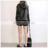 2017 Chinese Wholesale Custom Competitive Price Casual Zip Velvet Tracksuit thumbnail-3