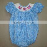 Damask Valentine Smocked Bubble for Baby Girls Spring 2014 thumbnail-1