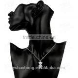Fashion 925 Silver Wholesale Pearl Bear Necklace thumbnail-4