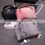 DY0138Z 2015 new design ladies hot sale handbag snakeskin printed handbag