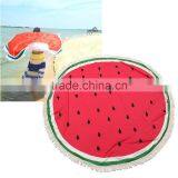 Water Melon Printed Round Beach Towel With Tassel thumbnail-1