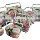 2015 Fashionable Art Craft Sewing Basket ,Wooden Basket