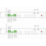 1U Rack Mounted 4K Broadcast SDI Fiber Optic Adapter and Base Station,4K EFP Camera Fiber System With Tally,remote,intercom,ethernet for OBVAN System thumbnail-2
