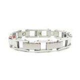 Anti Carcinogen Stainless Steel Charm Bracelet / Magnetic Bracelets for Men thumbnail-1