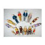 P25-14 Outdoor 1:25 Architectural Scale Model People Painted Figures 7cm thumbnail-1
