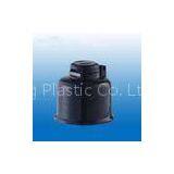 Flip Top Cosmetic Bottle Cap Black , Plastic PP 24/410 for Lotion Bottle