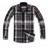 New Plaid Check Mens Long Sleeves Shirts Formals Dress Shirts Business Shirts Button Downed Custom Labelled Dress Casual Shirts thumbnail-2