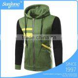 Winter Custom Striped Stitching Men's Jacket Hoodies