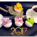 Vinyl Glue Eggshell Rooster Fashion Key Chain Ring Keyfob Bag Pendant Charms thumbnail-1
