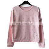 2016 Women's Top With Long Sleeve Round Collar Pullover thumbnail-1