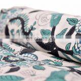 Indian 2017 Hand Block Print Fabric By Meter Floral Sanganeri Fabric For Garments Ethnic Throw Cloth thumbnail-3