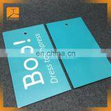 Hot Sale Direct Factory Custom Bright Pink Color Paper Hang Tags for Women Jeans Sportswear thumbnail-5