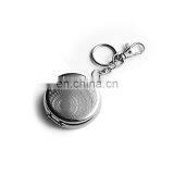Round Shape Portable Pocket Metal Cigarette Ashtary With Keychain