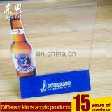 Clear T Shape Clear PMMA Tag Display Stand Plexiglass Table Tent Acrylic Table Tent Card Holder thumbnail-1