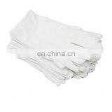 W0095 White Cotton Gloves 8.6" Large Size for Coin Jewelry Silver Inspection Etiquette Gloves Electronic Work thumbnail-5
