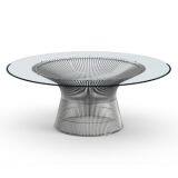 Stainless steel platner table modern classic round tea table