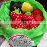 Fruit shape folding reusable shopping bags