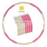 Wholesale 8 Section Adjustable Hula Circlep Fitness Hula Circle Plastic For Losing Weight thumbnail-2