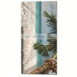 New Square Floral Beach Towel Custom Logo Print thumbnail-1