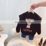 Winter Girls' Long Sleeve Plush Hoodie New 2020 Korean Foreign Style Extra Thick Pullover Bottoming Top for Children thumbnail-5
