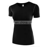 Base Layer Undershirts Active Athletic Dry Women's Short Sleeve Compression Shirt thumbnail-3