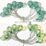 10L Led Iron Mesh Ball String Ceiling Hanging Light Christmas Wedding Decoration Holiday Lighting Wall Lights Indoor Diwali
