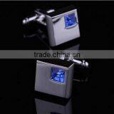 Shirt Cufflinks Wedding Silver Business Mens Wholesale Stainless Steel Crystal thumbnail-6