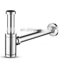 Sliver Chrome P-TRAP Brass Basin Sink Waste Trap Drain Kit Bottle Trap