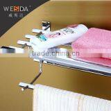 WESDA Portable Towel Rack Bathroom Towel Rack Made of Zinc Alloy thumbnail-6