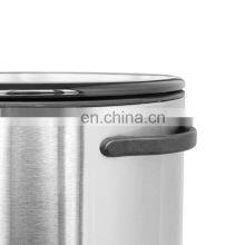 New Popular Modern 5L Kitchen Dustbin Wholesale Stainless Steel Dustbin Round Pedal Trash Bin thumbnail-3