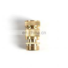 China Manufacturer Female and Male 3/4 Inch BSP Thread Brass Garden Hose Quick Connector for Water Gun thumbnail-3