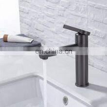 2021 New Design Simple New Design Matte Black Bathroom Sink Faucet Washbasin Basin Faucet Mixers Taps Exporter thumbnail-1