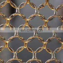 Outdoor Decorative Screen Metal Stainless Steel Ring Mesh Curtains