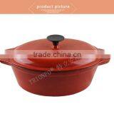 Buy Direct From China Factory Oval Pre-seasoned Cast Ironenamel Flower Casserole Pot
