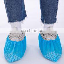 High Quality Cleanroom Non-woven Shoe Covers Disposable Anti Slip Overshoes Waterproof PP PE Shoe Covers thumbnail-2