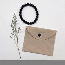 Micro Fiber Leather Jewelry Earrings Ring Necklace Drawsrting Bags Pouch thumbnail-5