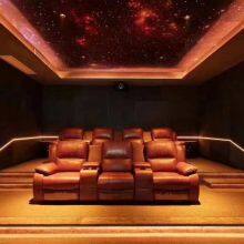 High-end Movie and Television Hall Electric Multi-functional Luxury Leather Sofa Villa Home Theater Sofa Audio-visual Room Sofa thumbnail-1