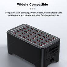 USB Charger 10 15 20 25 30 Ports HUB 150W Universal Desktop Fast Charging Station Multi Port Power Adapter for Mobile Phone